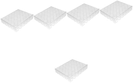 Didiseaon 5 бр. Кутия За съхранение на Оризови Топки Кутия За Съхранение на Ноктите Прозрачен Органайзер Кутия за Инструменти