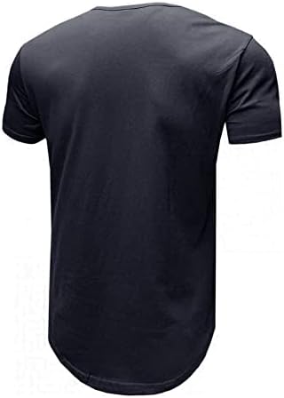 Мъжки Разкъсно Свободна Однотонная Тениска С Къси ръкави, Летен Моден Готин Топ, Хипстерская риза в стил Хип-Хоп с кръгло