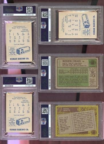 1949 Компанията Remar Baking Co. Бейзболна картичка Bread Ралф Buxton Oaks PCL PSA 8 Graded - Бейзболни картички С Надпис
