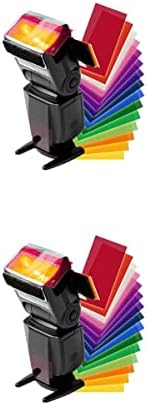 SOLUSTRE Гел с пайети 4 комплекта-Инчов Пластмасов Филм, Стробоскоп, цветен студиен лампа за снимане. Коригиращи Аксесоари