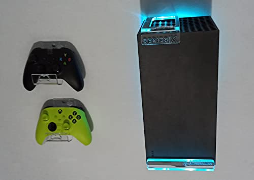 Монтиране на стена за Xbox СЕРИЯ S с комплект Многоцветного led осветление + 2 стойки за управление