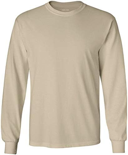 Мъжки памучни тениски Joe's USA с дълъг ръкав в тежка категория на Обикновен, Голям и Високо качество