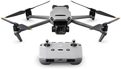 Класически Дрон DJI Mavic 3 с дистанционно управление RC-N1 в комплект с комплект Fly More, карти microSD с обем 64 GB,