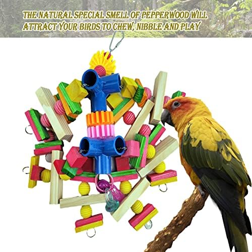 Играчки за папагали, Подходяща за африканските сиви папагали, какаду, Млади ара, на амазонската папагали и други играчки