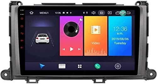 Кола Стерео Мултимедиен плеър с Android 8.1 за T. oyota Sienna 2010-2014, 9-Инчов Капацитивен Сензорен екран / Bluetooth