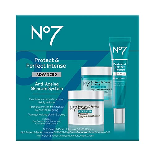 No7 Protect & Perfect Intense Подобрена система Антивозрастного грижа за кожата - Дневен крем с SPF 30 - Хидратиращ Нощен