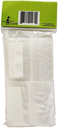 Комплект от 400 Еднократна употреба пластмасови торби за хапчета марка Black Duck, закрывающихся на ципа 3 x 2, с бял блок за надписи за обзавеждане маркировка.