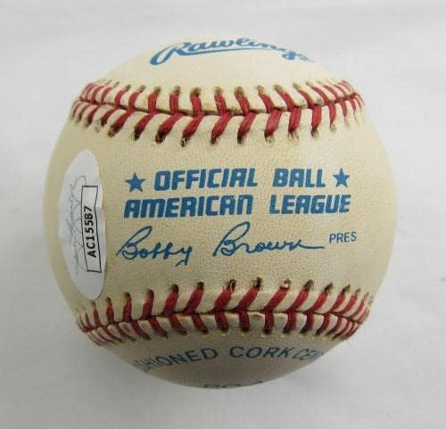 Кен Гриффи-младши Подписа Автограф Rawlings Baseball JSA AC15587 - Бейзболни Топки С Автографи