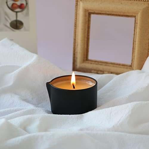 Подарък Свещ с Топло Масажно масло от соев восък LUXMASA, Ароматизира Ароматерапевтическая Свещ за отпускане и облекчаване