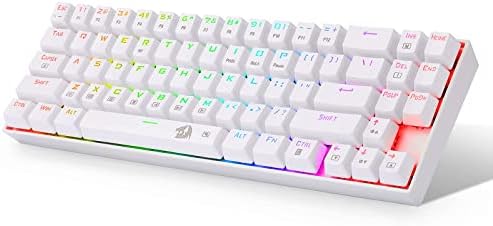 Жичен / Безжичен ръчна детска клавиатура Redragon K599 60% Компактна Компютърна клавиатура, без комбинации с RGB подсветка