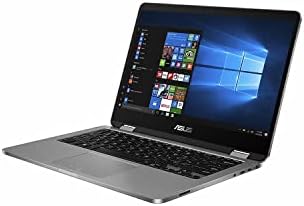 Тънък и лек лаптоп ASUS VivoBook Flip 14 2 в 1, сензорен екран 14 FHD, процесор Intel Pentium Silver N5030, 4 GB оперативна