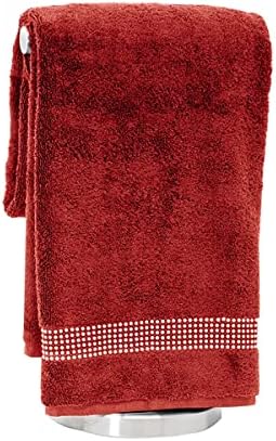Кърпи за баня Искра Home С Пайети райе, продава се Отделно Червен цвят