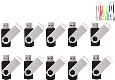 10ШТ 2,0/3,0 USB Флаш памет Pen Drive Memory Stick Стик за палеца Черен (3,0 / 32 GB, черен)