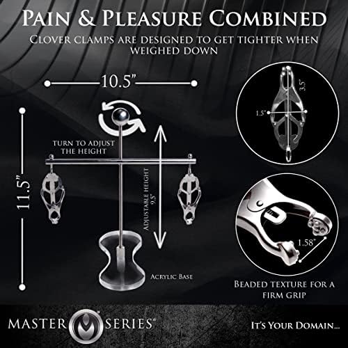 Основна серия от Щипки за зърната на гърдите The Tower of Pain Monarch за Мъже, Жени и БДСМ-двойки