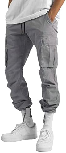 Панталони-Карго за Мъже Свободен, Намаляване, Ежедневни Тънки Плажни Работни Панталони за Голф, Изпъстрен Панталони с