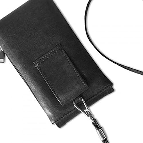 Вселената и Чужденец Скица на чужденец Телефон в Чантата си Портфейл Окачен Мобилен Калъф Черен Джоба