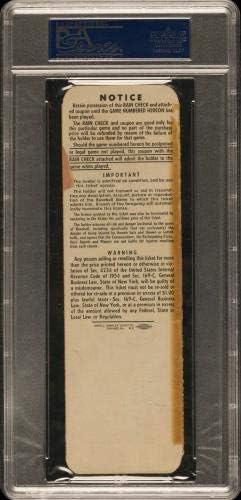 Пълен билет за мач и 4 от Световните серии през 1956 година Мики Mantle WS HR #7 йорк Янкис PSA DNA - Реколта карти с Бейзболна надписи