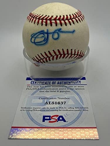 Джим Лейланд Пирати Тигри Подписаха Автограф Официален Представител на MLB Бейзбол PSA ДНК - Бейзболни Топки С Автографи