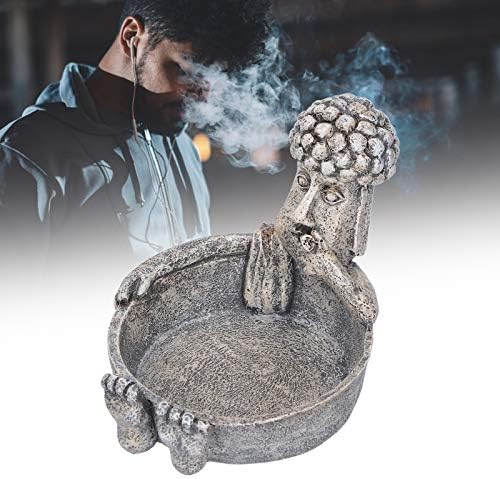 HUANGXING - Тава за Цигари, Пепелник За пушачи Голям Капацитет, Домашен Подарък от Смола на Тънките Производство за приятелите-Орнаменти