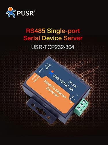 PUSR TCP232-304 Подкрепа на сървъра последователни устройства RS485 към TCP/IP Вграден в Уеб страница Конвертор RS485 в Ethernet