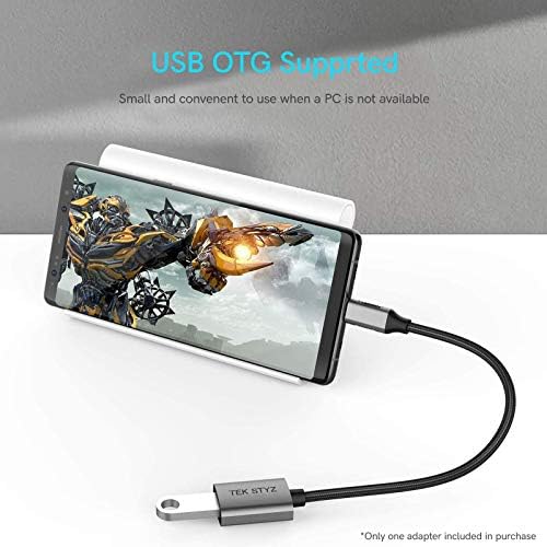 Адаптер Tek Styz USB-C USB 3.0 е подходящ за Samsung Galaxy Z Fold2 5G OTG Type-C/PD мъжки USB 3.0 женски конвертор.